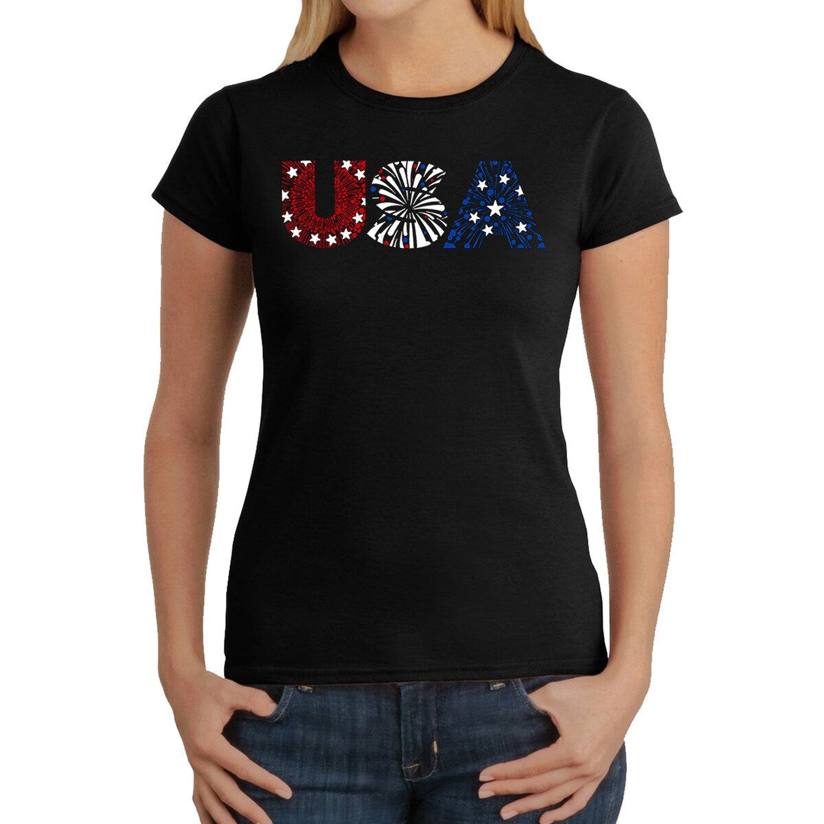 LA-Pop-Art-Women_27s-Word-Art-T-Shirt-USA-Fireworks_a6458be8-c704-4c60-97d4-fa4f85bda759
